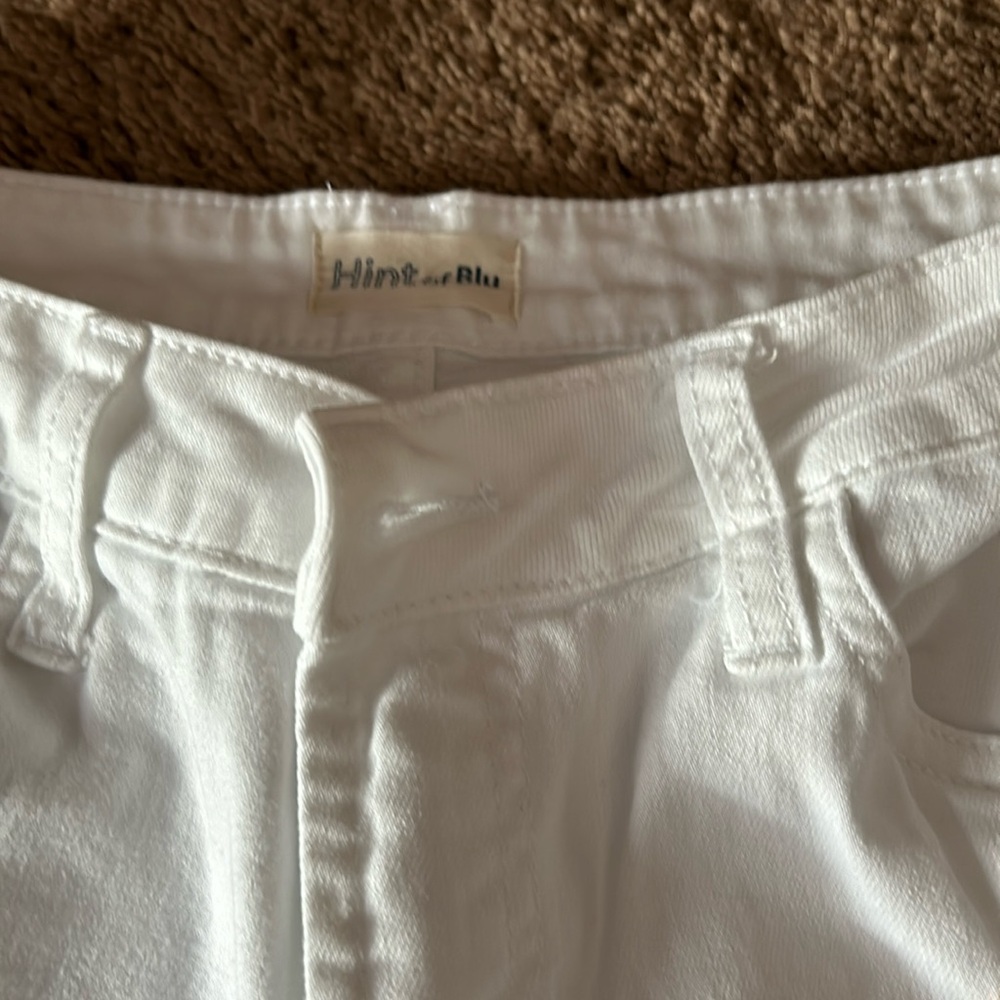 Hint of blue white jeans